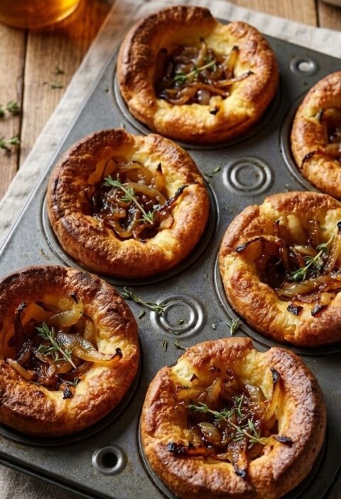 Yorkshire puddings are a timeless British favourite, prized for their crisp edges and soft, airy centres that are perfect for holding gravy. Made from a simple batter, they have a light savoury flavour and a wonderfully dramatic rise. This is an easy recipe that suits confident beginners just as well as experienced cooks. From start to finish, they take around 40 minutes, making them ideal for a Sunday roast or special family dinner.