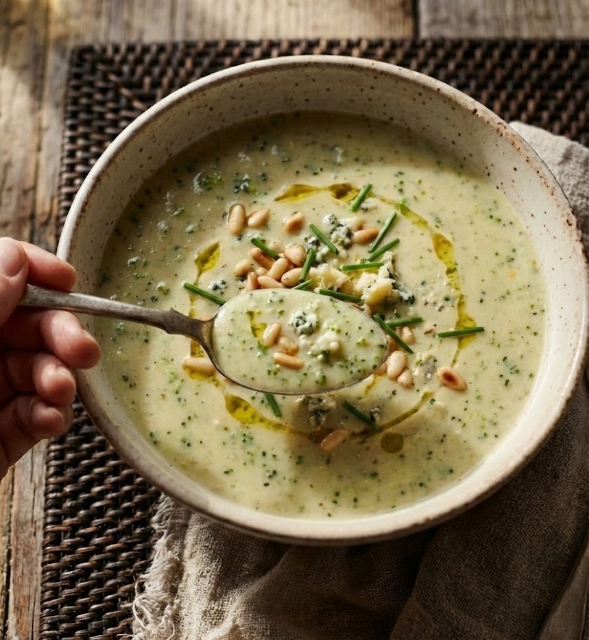 James Martin Broccoli and Stilton Soup