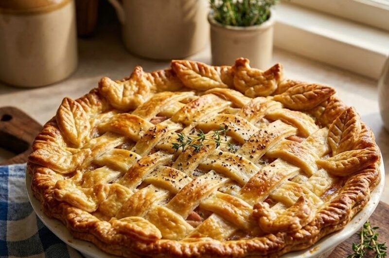 James Martin Chicken and Ham Pie