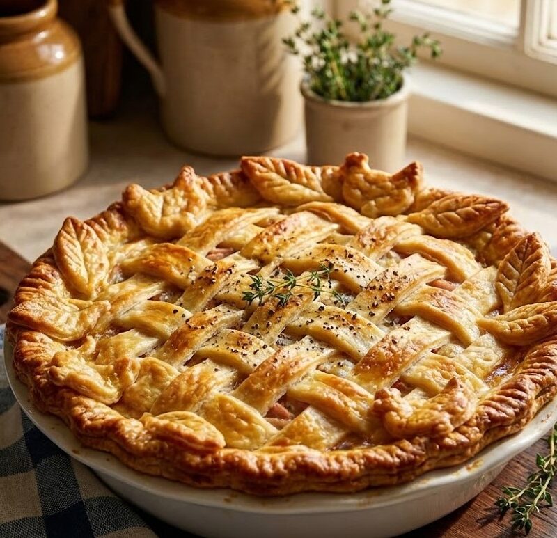 James Martin Chicken and Ham Pie