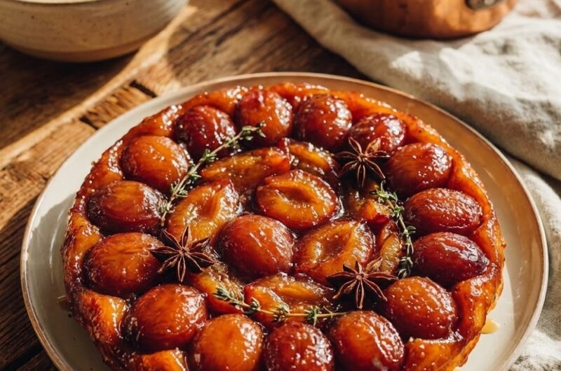 James Martin Plum Tarte Tatin