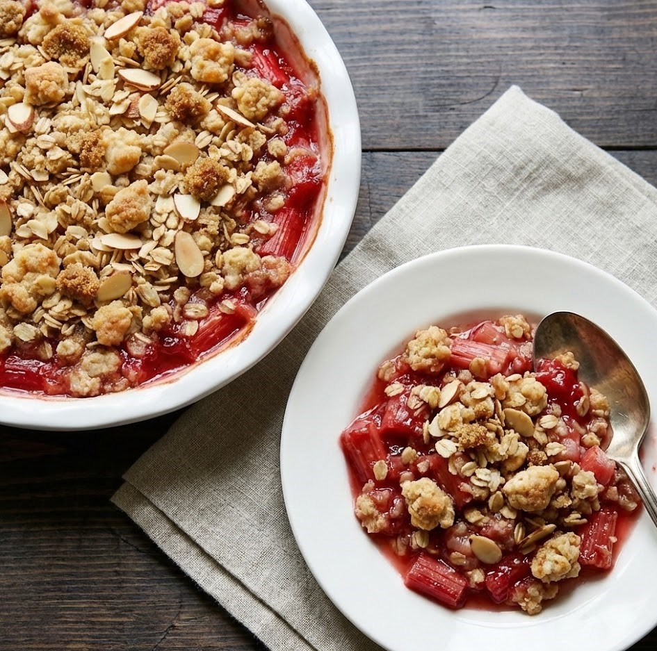 James Martin Rhubarb Crumble