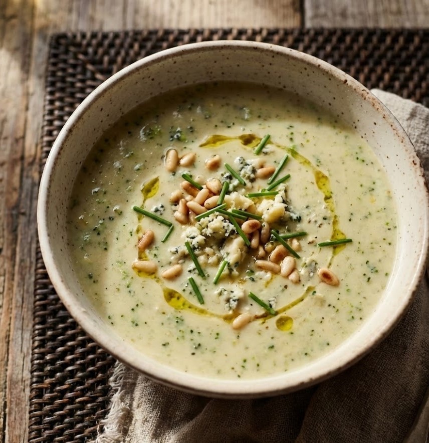 James Martin Broccoli and Stilton Soup