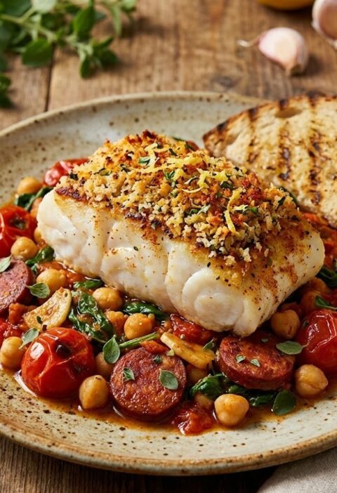 James Martin Cod And Chorizo