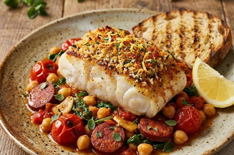 James Martin Cod And Chorizo