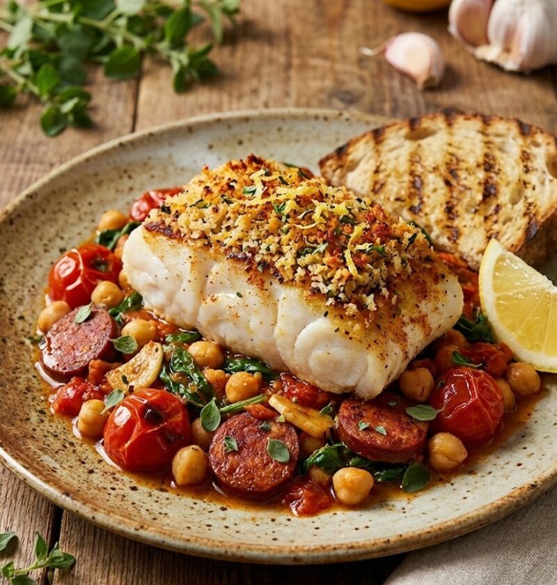 James Martin Cod And Chorizo