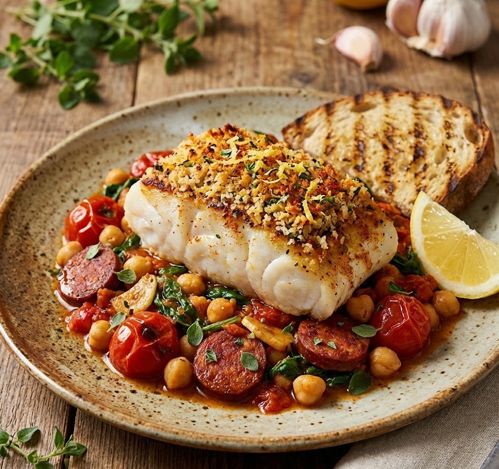 James Martin Cod And Chorizo