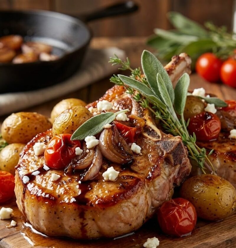 James Martin Pan Fried Pork Chops