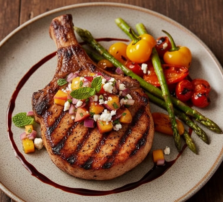James Martin Grilled Pork Chops