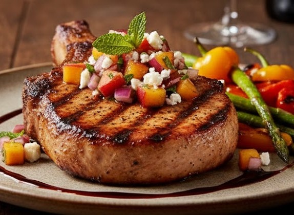 James Martin Grilled Pork Chops