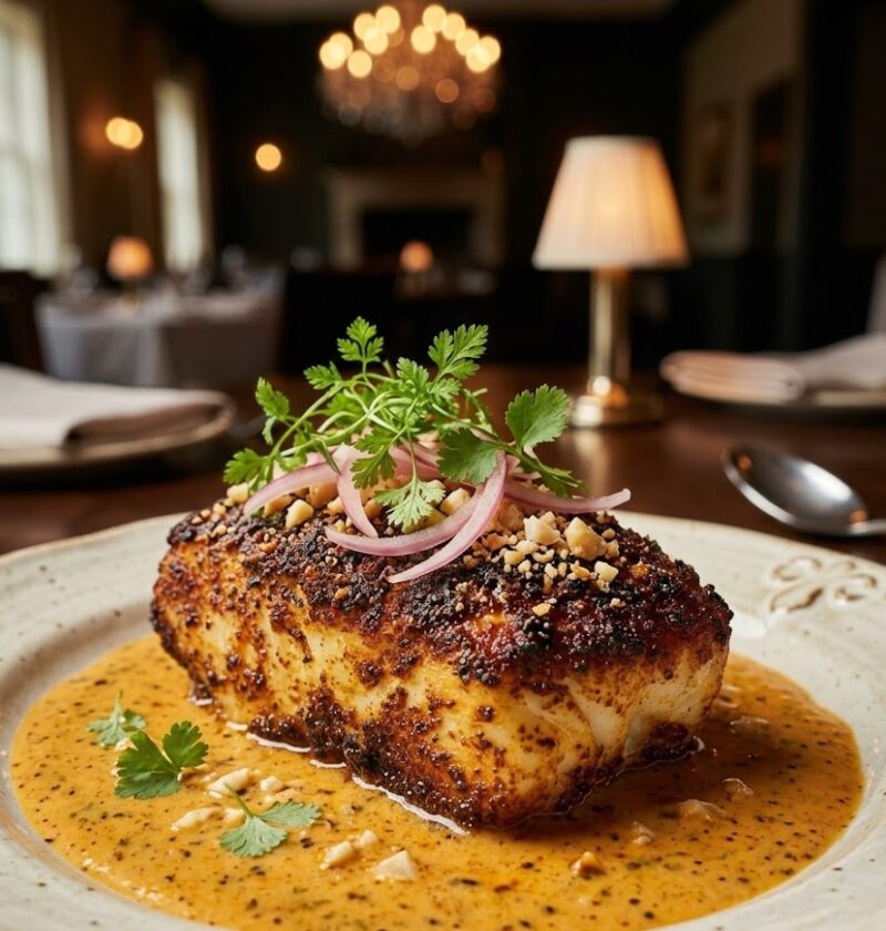 James Martin Blackened Cod