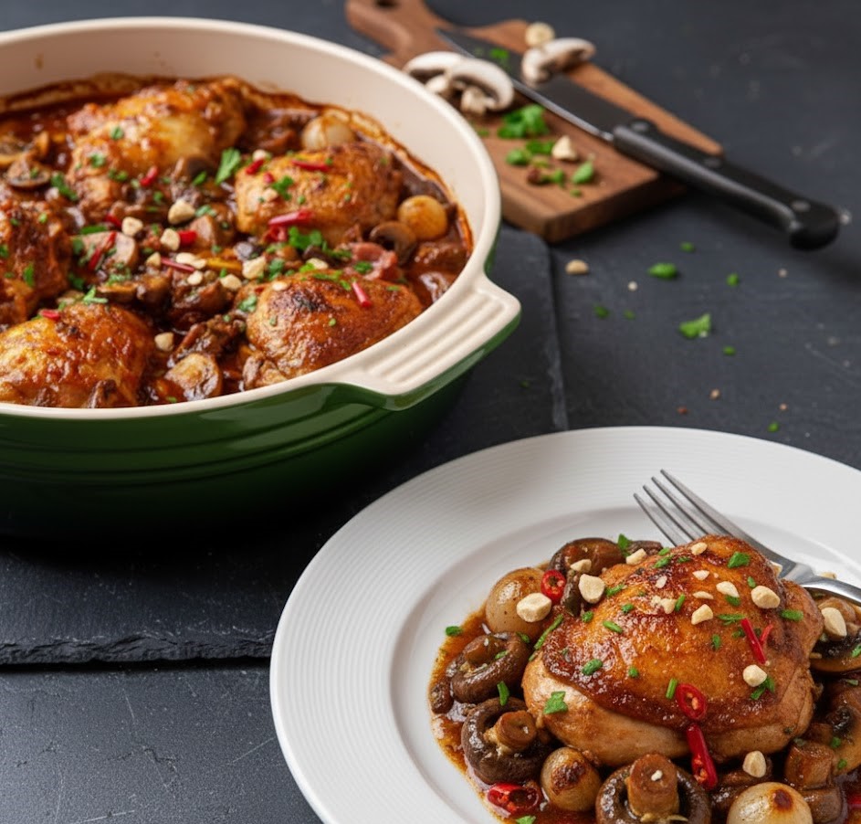 James Martin’s Slow Cooker Chicken Chasseur