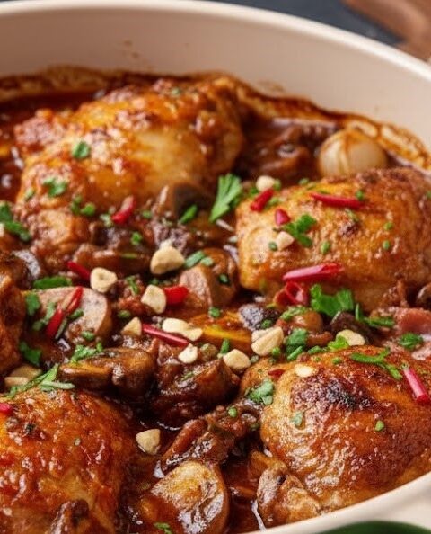 James Martin’s Slow Cooker Chicken Chasseur
