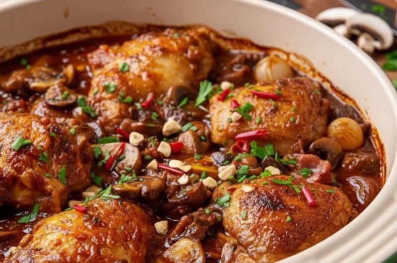 James Martin’s Slow Cooker Chicken Chasseur
