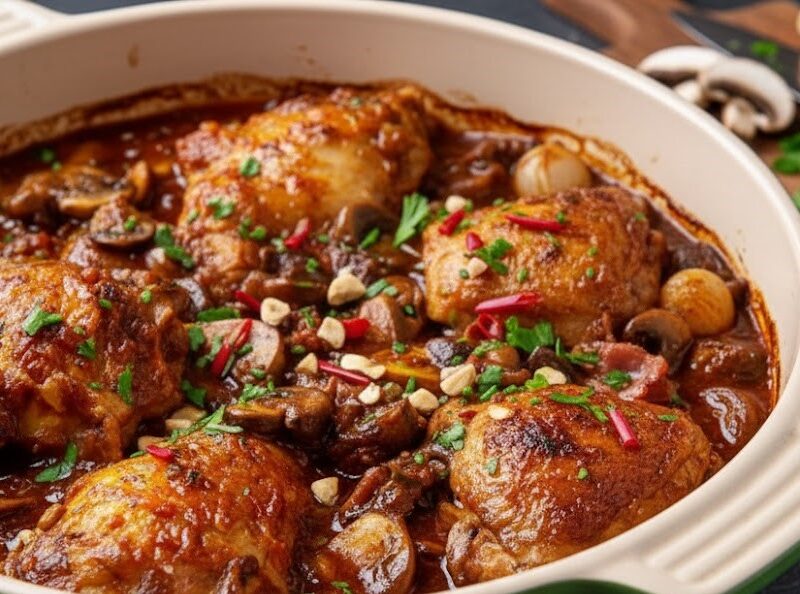 James Martin’s Slow Cooker Chicken Chasseur