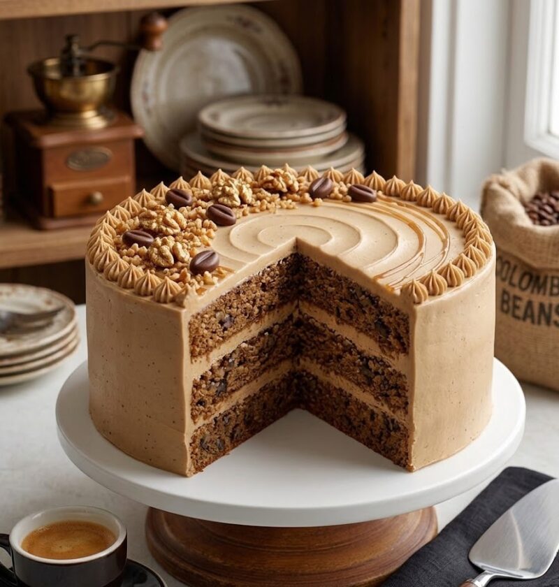 James Martin Coffee And Walnut Cake