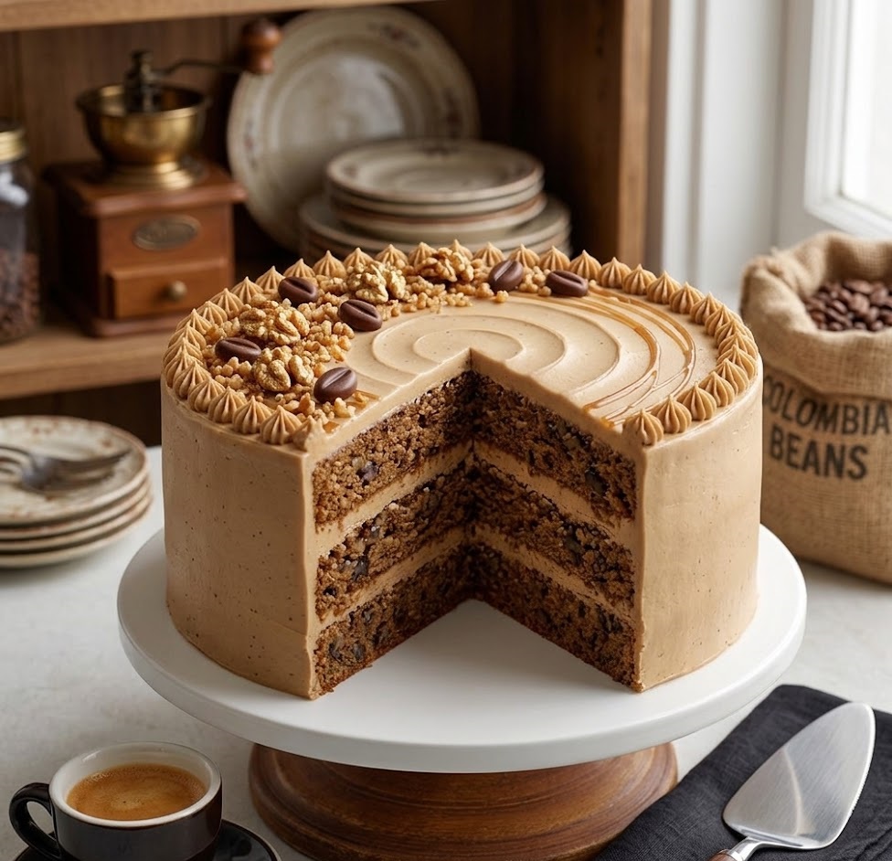 James Martin Coffee And Walnut Cake