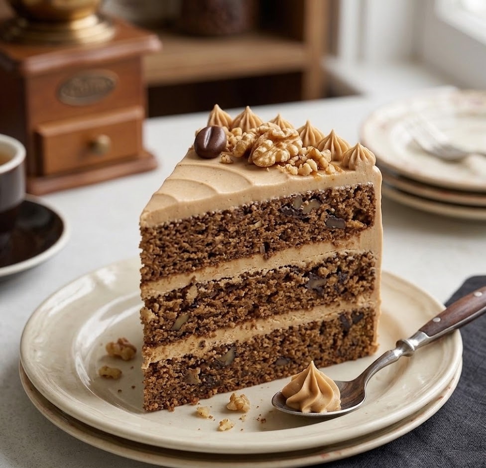 How to Make James Martin Coffee And Walnut Cake