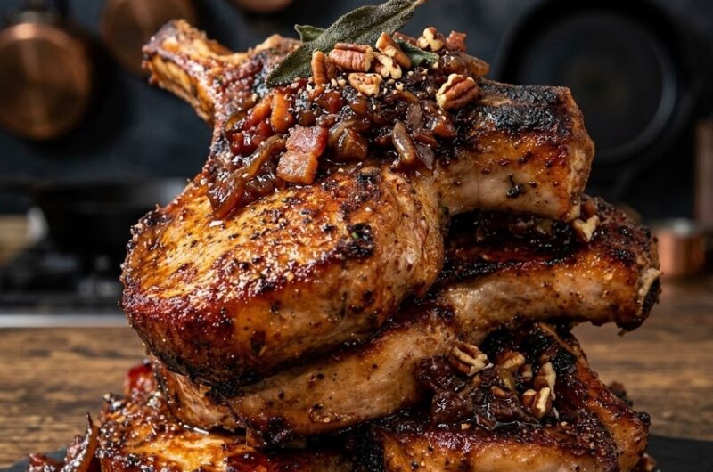 James Martin Pan Fried Pork Chops