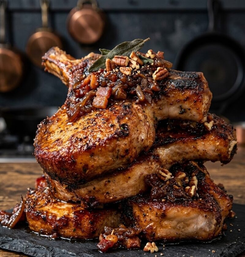 James Martin Pan Fried Pork Chops