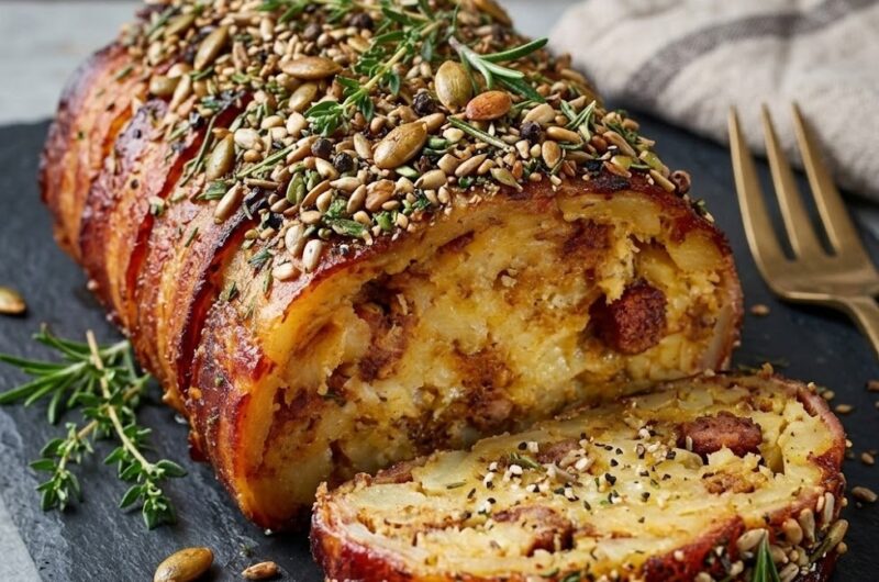 James Martin Bacon And Sausage-Stuffed Potato Loaf