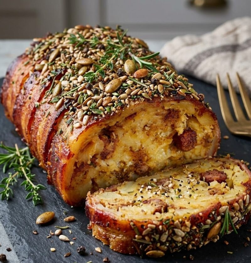 James Martin Bacon And Sausage-Stuffed Potato Loaf