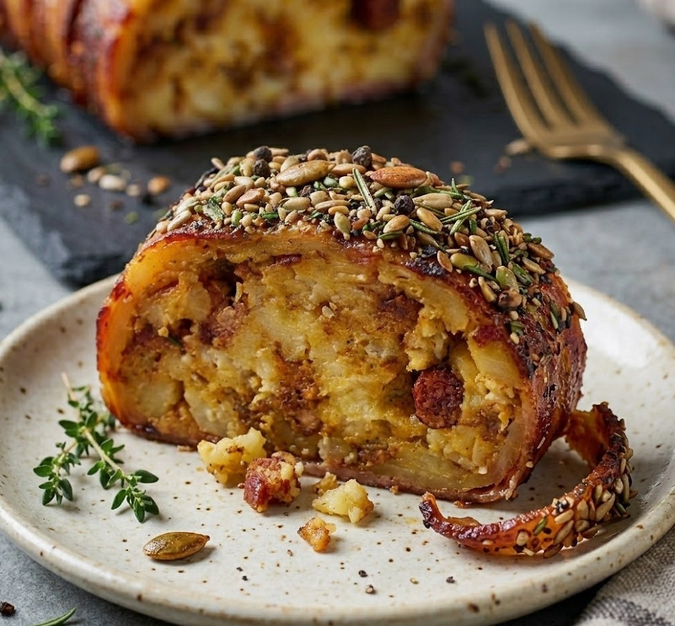 How to Make James Martin Bacon And Sausage-Stuffed Potato Loaf