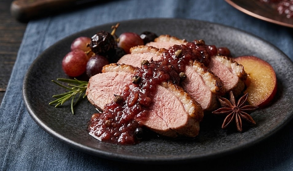 How to Make James Martin Roast Duck Recipe with Spiced Plum Sauce