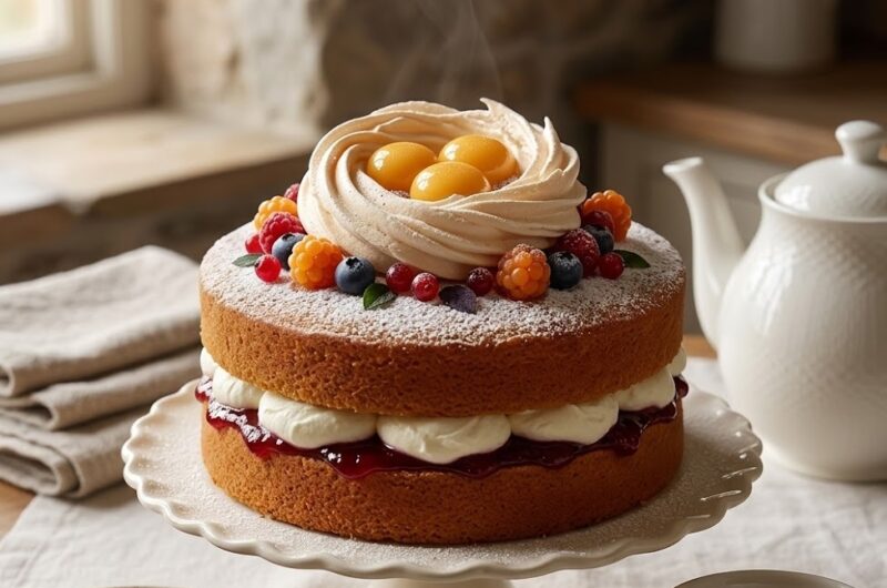 James Martin Duck Egg Victoria Sponge