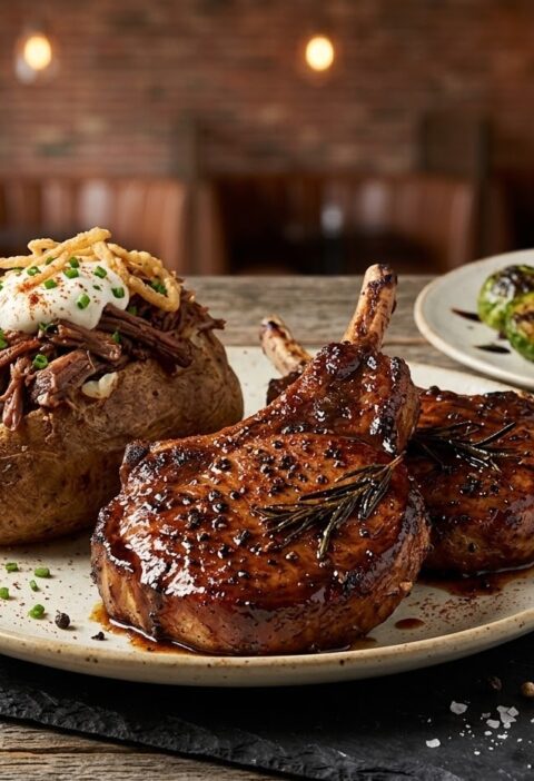 Longhorn Steakhouse Spicy Cowboy Pork Chop