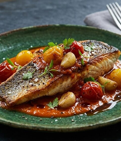 Pan-Fried Sea Bass with Lemon Butter