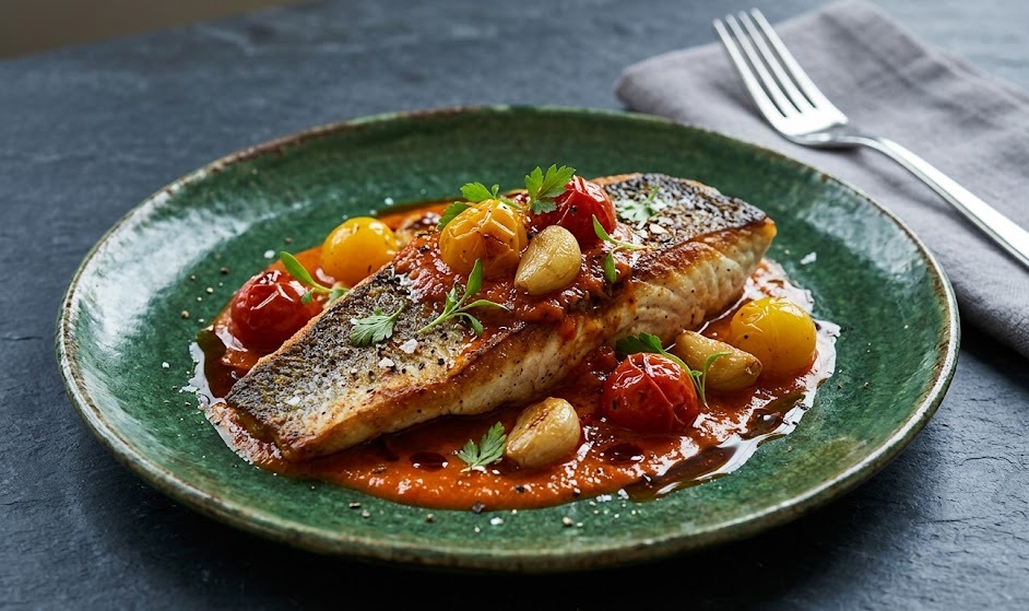 Pan-Fried Sea Bass with Lemon Butter