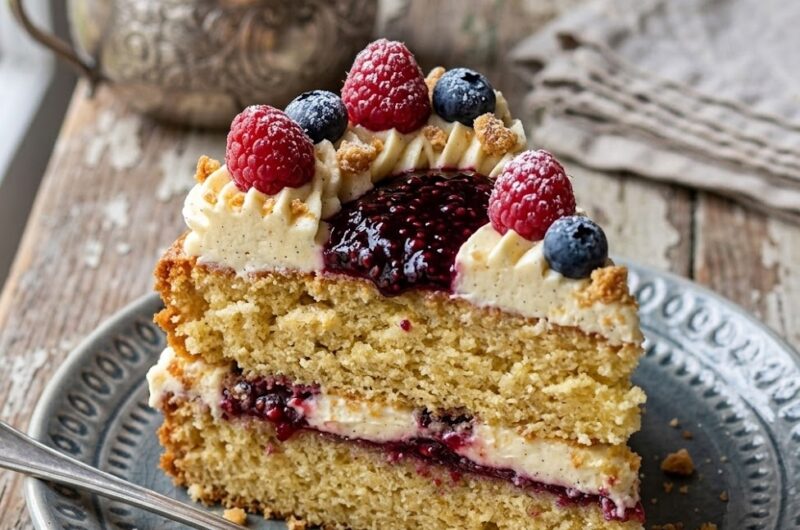 Mary Berry Victoria Sponge with Buttercream Recipe