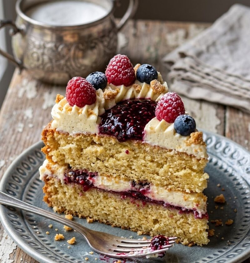 Mary Berry Victoria Sponge with Buttercream Recipe