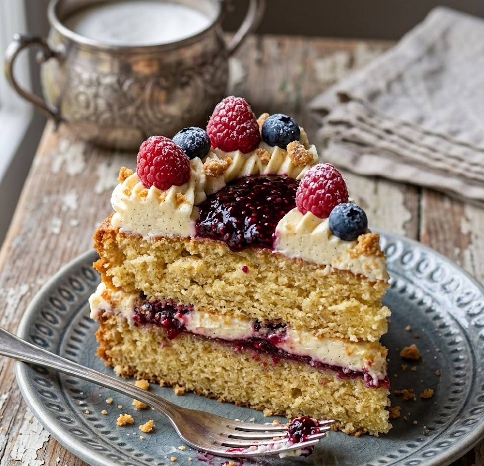 Mary Berry Victoria Sponge with Buttercream Recipe