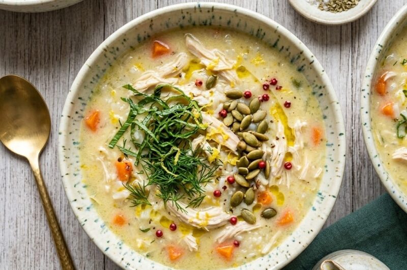 Lemon Rice Soup